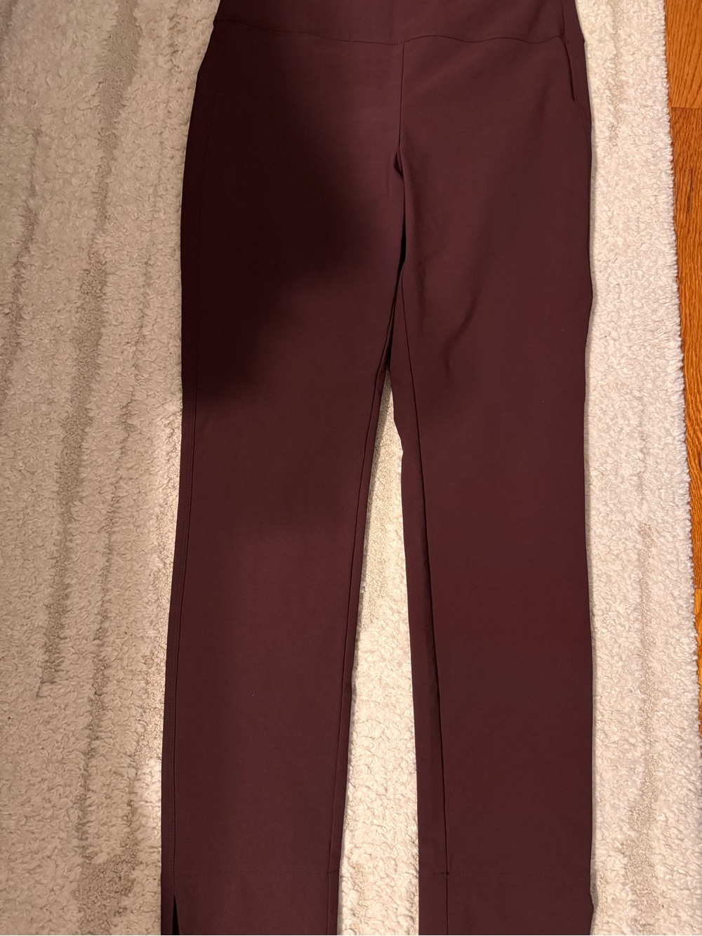 Athleta Women's Wander Slim Ankle Pants in Burgundy